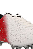 Slazenger HANIA KRP Futbol Erkek Çocuk Krampon Ayakkabı Beyaz / Kırmızı