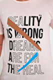 Mille KAMAL Erkek T-Shirt Pudra