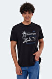 Slazenger KARNEN Oversize Erkek  Siyah Tişört
