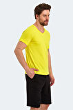 Slazenger SARGON KTN Erkek Kısa Kol T-Shirt Açık Sarı