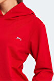 Slazenger KATHY IN Kadın Kapüşonlu Kırmızı Sweatshirt