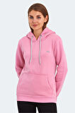 Slazenger KESHIAN IN Kadın Kapüşonlu Cepli Fuşya Sweatshirt