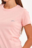 Slazenger KORNELI I Kadın Slim Fit Somon Tişört