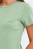 Slazenger KORNELI I Kadın Slim Fit Açık Yeşil Tişört