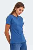 Slazenger KRISTEN I Kadın V Yaka Indigo Tişört