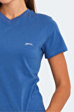 Slazenger KRISTEN I Kadın V Yaka Indigo Tişört