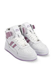 Slazenger DAPHNE HIGH Sneaker Kadın Ayakkabı Beyaz / Mor