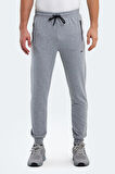 Slazenger OGNEN I Erkek Fermuar Cepli Gri Eşofman Altı