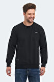 Slazenger ORVAR IN Erkek Sweatshirt Siyah