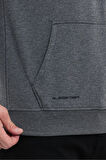 Slazenger OBRA IN Erkek Kapüşonlu Cepli Koyu Gri Sweatshirt