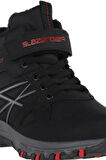 Slazenger NESKE Çocuk Cırt Cırtlı Siyah / Kırmızı Bot