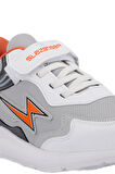 Slazenger KAORU KTN Çocuk Cırt Cırtlı Gri / Turuncu Günlük Spor Ayakkabısı