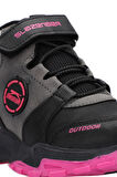 Slazenger VERSION Çocuk Cırt Cırtlı Siyah / Fuşya Bot