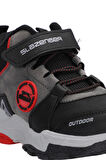 Slazenger VERSION Çocuk Cırt Cırtlı Siyah / Kırmızı Bot