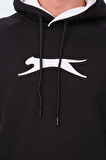 Slazenger KNIFE I Erkek Kapüşonlu Cepli Siyah Sweatshirt