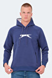 Slazenger KNIFE I Erkek Kapüşonlu Cepli Lacivert Sweatshirt