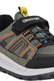 Slazenger KROSS KTN Unisex Çocuk Sneaker Ayakkabı Haki / Turuncu