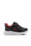 Slazenger VACATION I Unisex Çocuk Sneaker Ayakkabı Siyah / Kırmızı