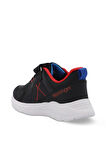 Slazenger VACATION I Unisex Çocuk Sneaker Ayakkabı Siyah / Kırmızı
