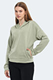 Slazenger KENZIE I Kadın Sweatshirt Açık Yeşil