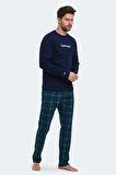 Slazenger PATRICK IN Erkek Pijama Takım Lacivert