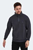 Slazenger SAMMY IN Erkek Sweatshirt Koyu Gri