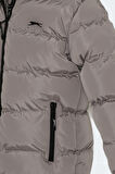 Slazenger NEONS IN Unisex Çocuk Mont &amp; Kaban Taş Gri