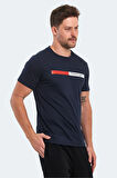 Slazenger NELS IN Erkek  Lacivert Tişört