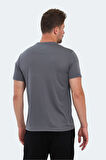 Slazenger NELS IN Erkek  Koyu Gri Tişört