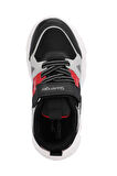 Slazenger NELSON Unisex Çocuk Sneaker Ayakkabı Siyah / Kırmızı