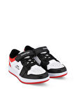 Slazenger PRINCE I Çocuk Cırt Cırtlı Beyaz / Siyah / Kırmızı Günlük Spor Ayakkabısı