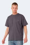 Slazenger KULANA Oversize Erkek Oversıze Koyu Gri Tişört