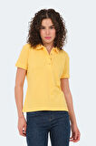 Slazenger VERA I Kadın Polo Yaka Sarı Tişört