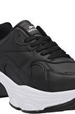 Slazenger ZUSA Kadın Sneaker Ayakkabı Siyah / Beyaz