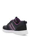 Slazenger IDENTY Kadın Sneaker Ayakkabı Siyah / Mor