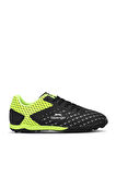 Slazenger CYCLE I Unisex Çocuk Futbol Ayakkabı Siyah / Yeşil
