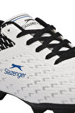 Slazenger CYCLE I Unisex Çocuk Futbol Ayakkabı Beyaz / Siyah