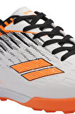 Slazenger CAMBLY Çocuk Halı Saha Beyaz / Turuncu Futbol Ayakkabısı