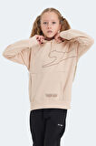 Slazenger LINK Çocuk Kapüşonlu Cepli Camel Sweatshirt