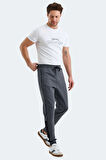 Slazenger VALARY Erkek Cepli Dar Paça Koyu Gri Eşofman Altı