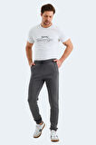Slazenger VARIOUS Erkek Cepli Dar Paça Koyu Gri Eşofman Altı
