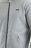 Slazenger VLAD Erkek Cepli Fermuarlı Gri Sweatshirt