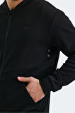 Slazenger VLAD Erkek Cepli Fermuarlı Siyah Sweatshirt
