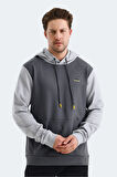 Slazenger VIOLA Erkek Sweatshirt Koyu Gri / Siyah