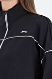 Slazenger VALENCIA OVERSIZE Kadın Sweatshirt Siyah