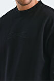Slazenger VADIK OVERSIZE Erkek Sweatshirt Siyah