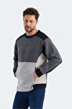 Slazenger VITALI Erkek Sweatshirt Siyah