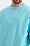 Slazenger VADIK OVERSIZE Erkek Sweatshirt Turkuaz