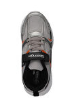 Slazenger KENDALL Çocuk Cırt Cırtlı Gri / Siyah Günlük Spor Ayakkabısı