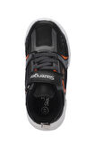 Slazenger KENDALL Çocuk Cırt Cırtlı Siyah / Koyu Gri Günlük Spor Ayakkabısı